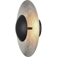 Masterlight Applique murale Zyan noir avec argent
