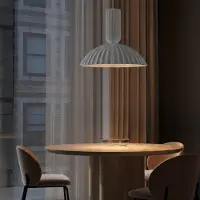 Lyora Suspension Ammos plâtre blanc