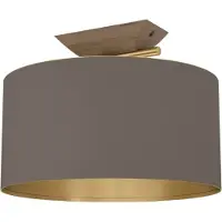 Stars of Light Plafonnier design Santandria or avec nuance marron