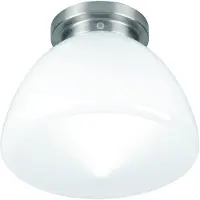 Highlight Plafonnier en nickel Glasgow avec verre blanc Ø 30cm