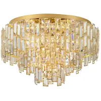 Eglo Suspension au plafond, diamètre 63 cm, modèle Calmeilles, finition dorée