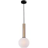 Masterlight Lampe suspendue Ø 20cm Bella 2 Laiton doré avec verre blanc mat
