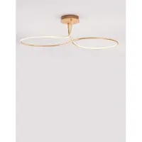 Lyora Plafonnier Fungo boucle dorée