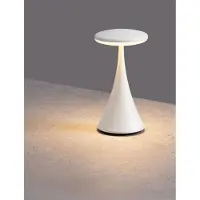 Nova Luce Lampe de table Elbo blanc rechargeable avec USB