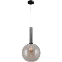 Masterlight Lampe suspendue Ø 30cm Bella 2 Noir avec verre doré