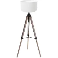 Steinhauer Lampadaire trépied Triek avec capot blanc