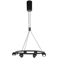 Steinhauer Suspension 8 lumières Marcadore Rond Noir