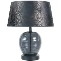 Highlight Lampe de table Apple noir avec verre fumé Ø 30cm