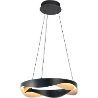 Highlight Suspension design Ascoli noir avec or Ø 40cm
