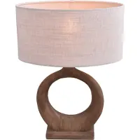 Masterlight Lampe de table Japandi Woodie Round 40 cm - bois avec naturel