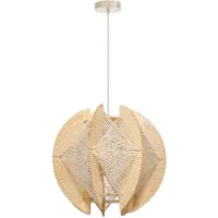 Eth Lampe suspendue en bois avec fils Jessica chêne - Ø 50cm