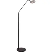 Masterlight Lampe de lecture flexible Scala noir avec du nickel