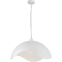 Masterlight Lampe pendante de conception Volta Ø60cm - ondulé - blanc