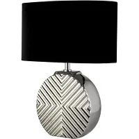 Searchlight Lampe de table Regen chrome avec noir