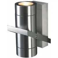 Artdelight Up & downlighter en acier inoxydable Double