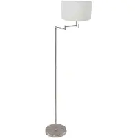 Steinhauer Lampadaire Bella Métal avec abat-jour blanc