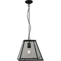 Searchlight Suspension, hauteur réglable, noir mat, H 150 cm