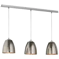 FISCHER&HONSEL GMBH Lampe suspendue 3 lumières Cannes nickel antique