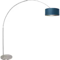 Steinhauer Lampe à arc Sparkled avec du velours bleu