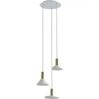 Lyora Lampe suspendue loft 3 lumières Hermanos