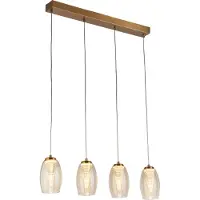 Searchlight Lampe suspendue 4 lumières Cyclone bronze