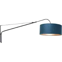 Steinhauer Applique orientable Elegant Classy noir avec du bleu