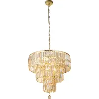 Searchlight Lustre doré Empire Ø 50 cm