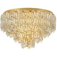 Eglo Suspension au plafond, diamètre 78 cm, modèle Calmeilles, finition dorée
