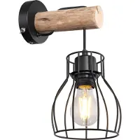 Globo Lighting Applique murale métal noir, 1x E27