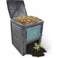 Mobiclinic , Composteur de jardin, Biobin, Pas de frais supplémentaires, 300L, Ecologique, , Transformateur de déchets, Grille d'aération, Plastique recyclé