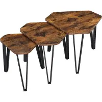 Leobert Ensemble de 3 tables d'appoint Valora LNT14BXV1 - Tables gigognes assorties