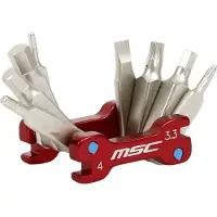 MSCH Copenhagen Superflatxl Micro 12 Functions Multitool Rot Rot One Size