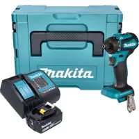 Makita DDF 083 SG1J Perceuse-visseuse sans fil 18 V 40 Nm 1/4'' Brushless + 1x batterie 6,0 Ah + chargeur + Makpac