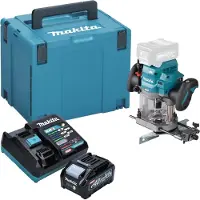 Makita RP 001 GM101 Défonceuse sans fil 40 V max. 12 mm Brushless + 1x batterie 4,0 Ah + chargeur + Makpac