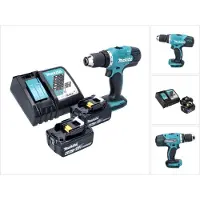 Makita Perceuse-visseuse sans fil DDF 453 RG 18 V 42 Nm + 2 batteries 6,0 Ah + chargeur