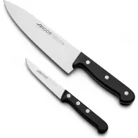 Jamon Jeu De 2 Couteaux De Cuisine Universal 285800 En Acier Inoxydable Et Mango Jeu De 2 Pièces En Polyoxyméthylène Dans Une Mallette.