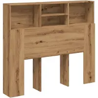 vidaXL Tête de lit avec étagères Chêne Artisan 120x19x103,5 cm