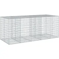 vidaXL Gabion avec couvercle 250x100x100 cm Fer galvanisé