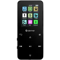 Denver MP-1830B BLACK - MP4 media player with built-in bluetooth and rechargeable battery - MP3-Afspill... (4 Go), Lecteur MP3 + appareil audio portable, Noir