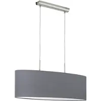 Eglo Lampe suspendue ovale Pasteri nickel