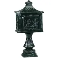 Ks Verlichting Boîte aux lettres Postbox B2D sur patte - noir