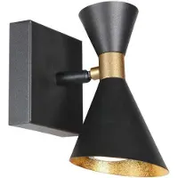 Steinhauer Applique murale design Preto noir avec or