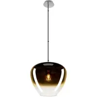 SLV Lampe à suspension en verre Pantilo Ø 40cm - or