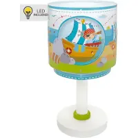 DALBER Lampe de table Pirate Island bleu