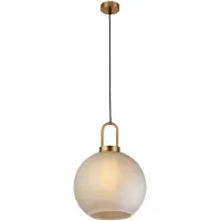Searchlight Lampe suspendue Verre Snowdrop Globe