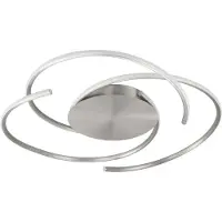 Highlight Plafonnier Reverso design nickel Ø 46cm