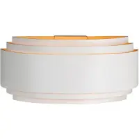 Highlight Applique murale design Sofia blanc avec or