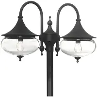 Konstsmide Lampe lanterne Libra 2 lumières noir