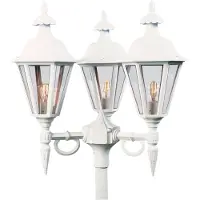 Konstsmide Lampe lanterne Pallas 3 lumières blanc