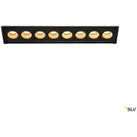SLV Lampe encastrée LED Milandos 8-lichts 8x130 lumens noir